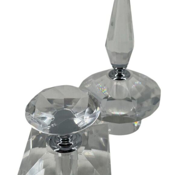 Lot of 2 Glass Crystal Perfume Bottle - Picture 11 of 12